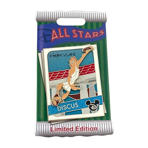 Disney Parks Hercules Discus All Stars Trading Cards Limited Edition Pin - Picture 6 of 6